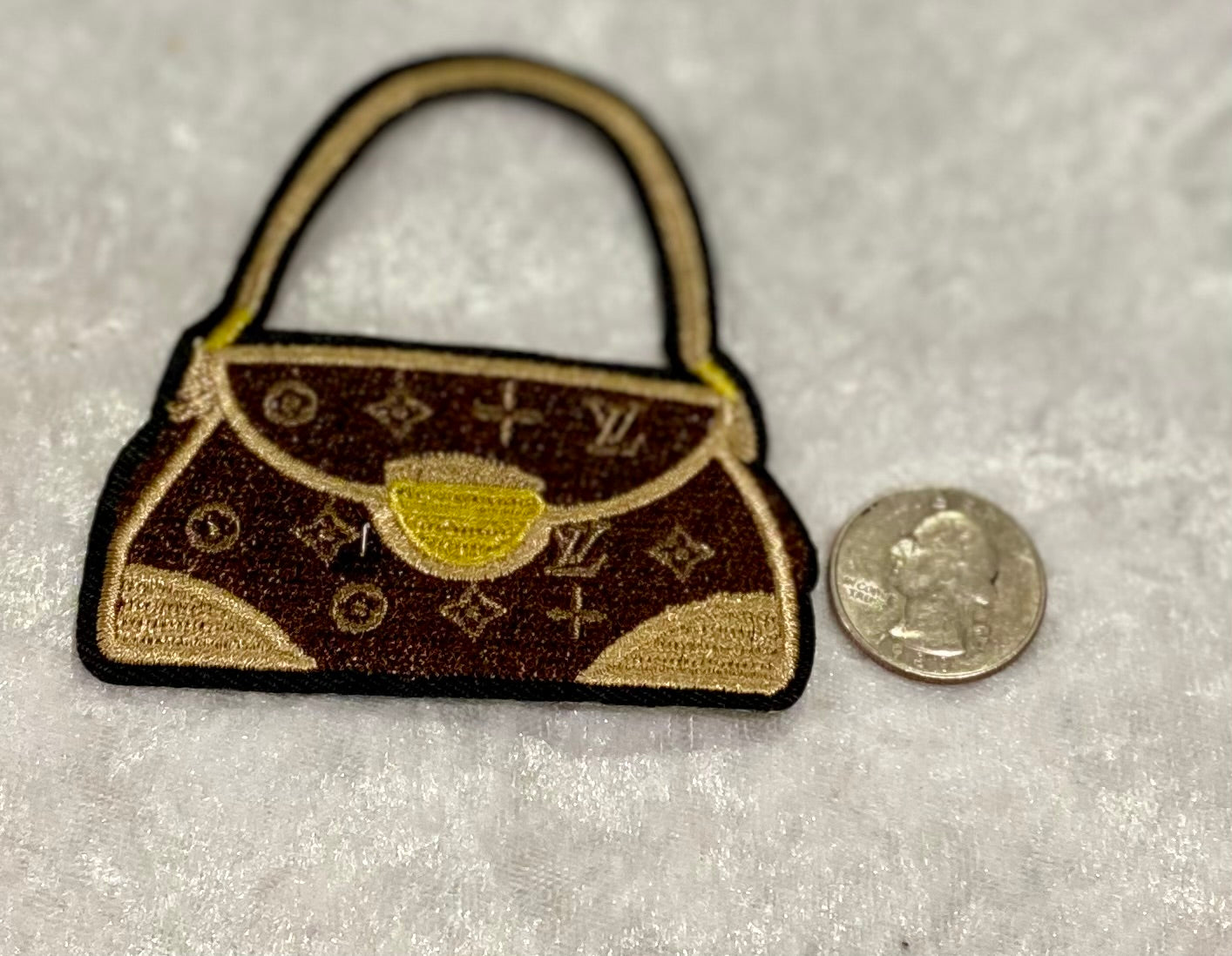 5 pc Brown n Gold Purse Patch