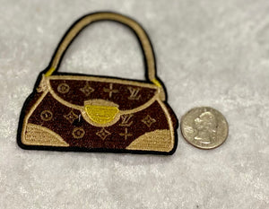 5 pc Brown n Gold Purse Patch