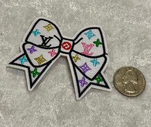 5 pcs White Bow Patch