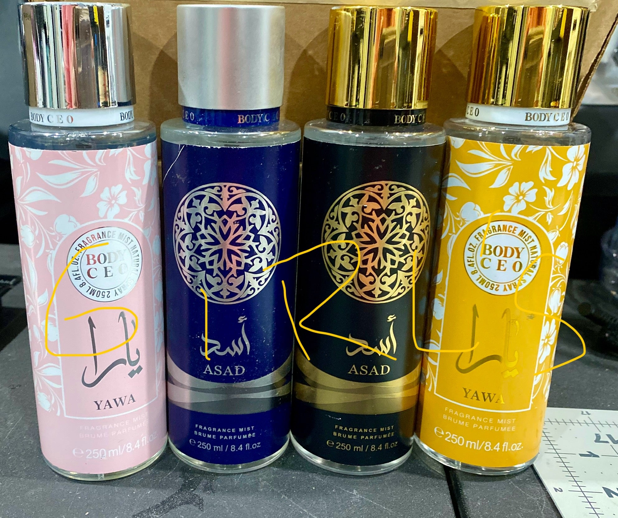 4 Yara Body Mist