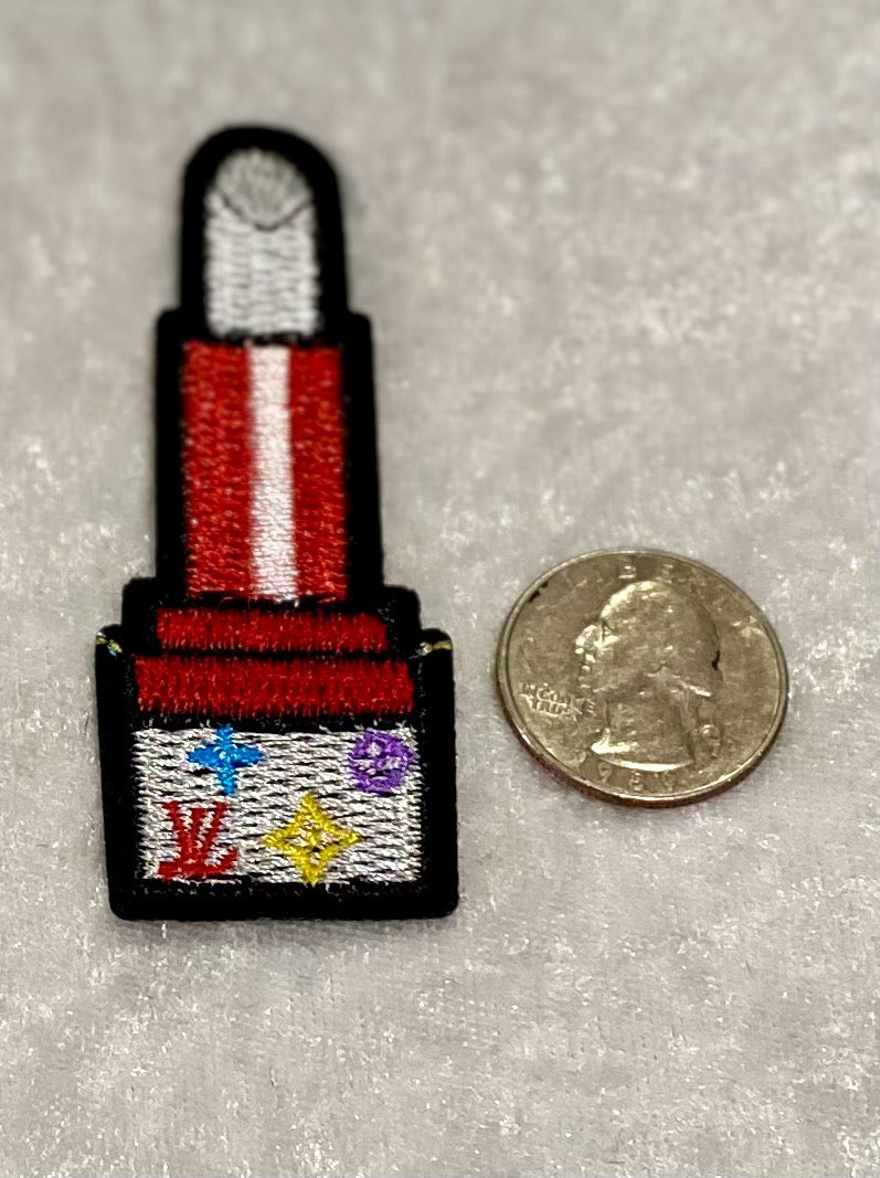 5 White Lipstick Hot press Patches