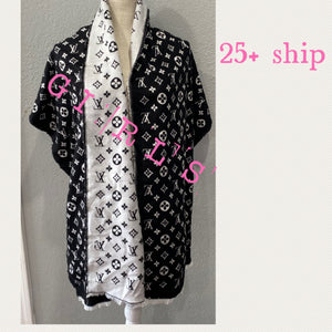 Black Velvet Shawl